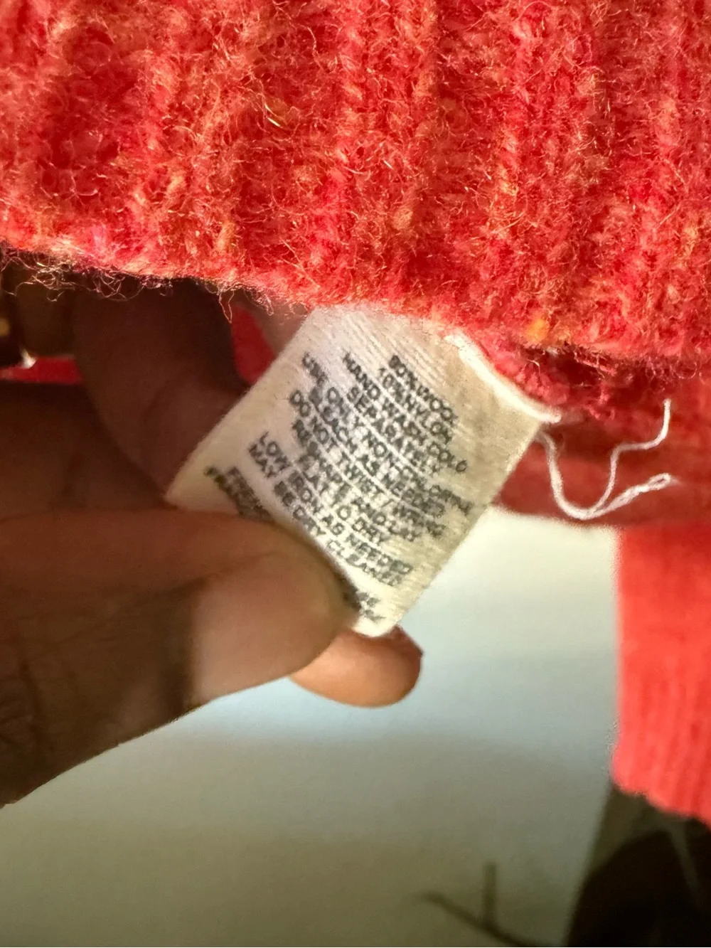 Anthropologie Moth Coral-Red Floating Sparks Cardigan